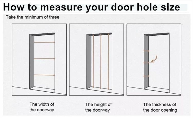 how to measure wood door size