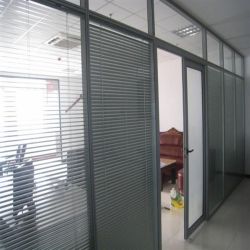 office partition with sliding door