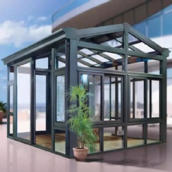 free standing aluminium glass sun room