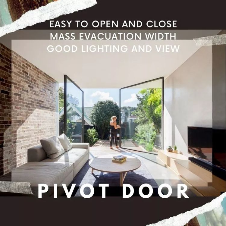 aluminum pivot door