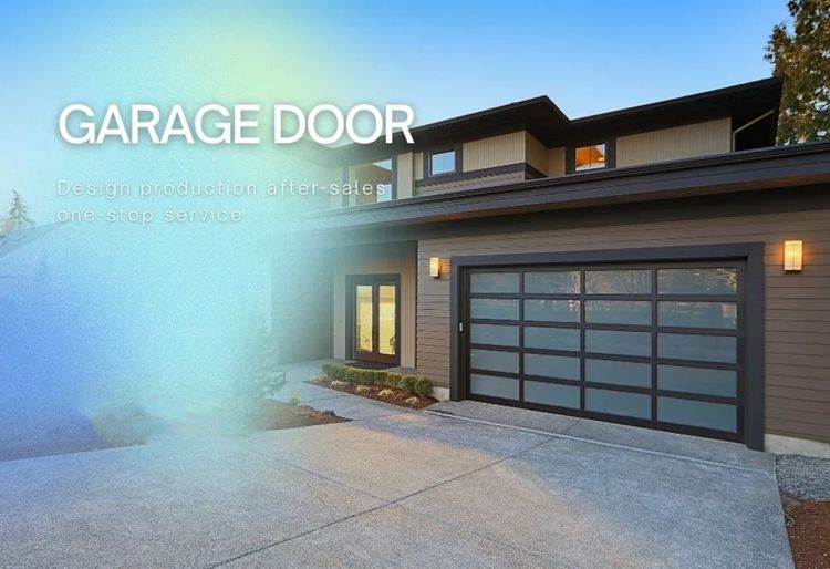 Aluminum glass garage door