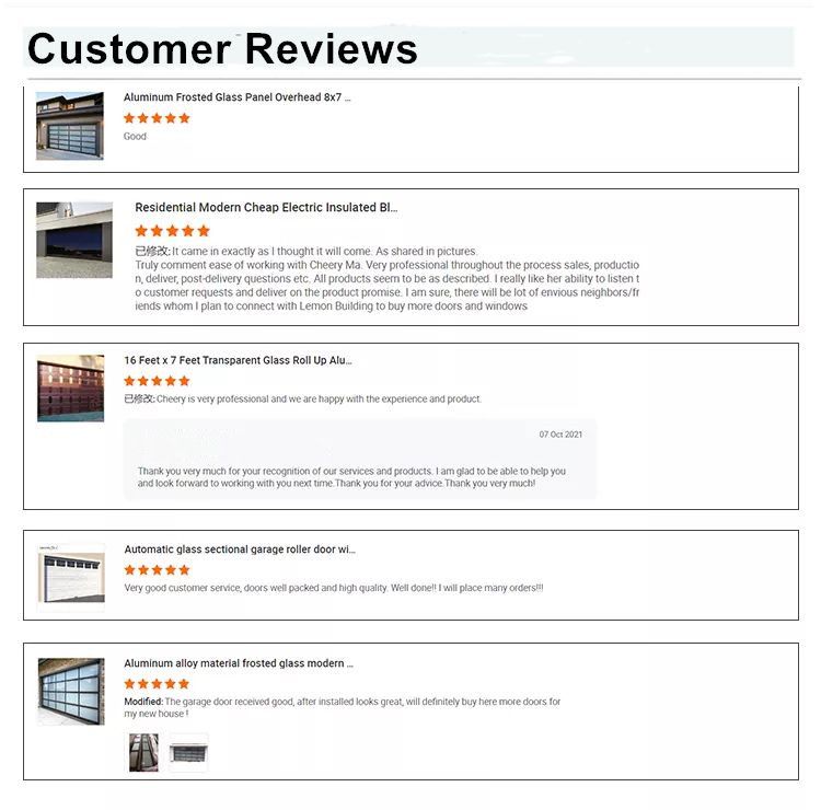 Customer reviews