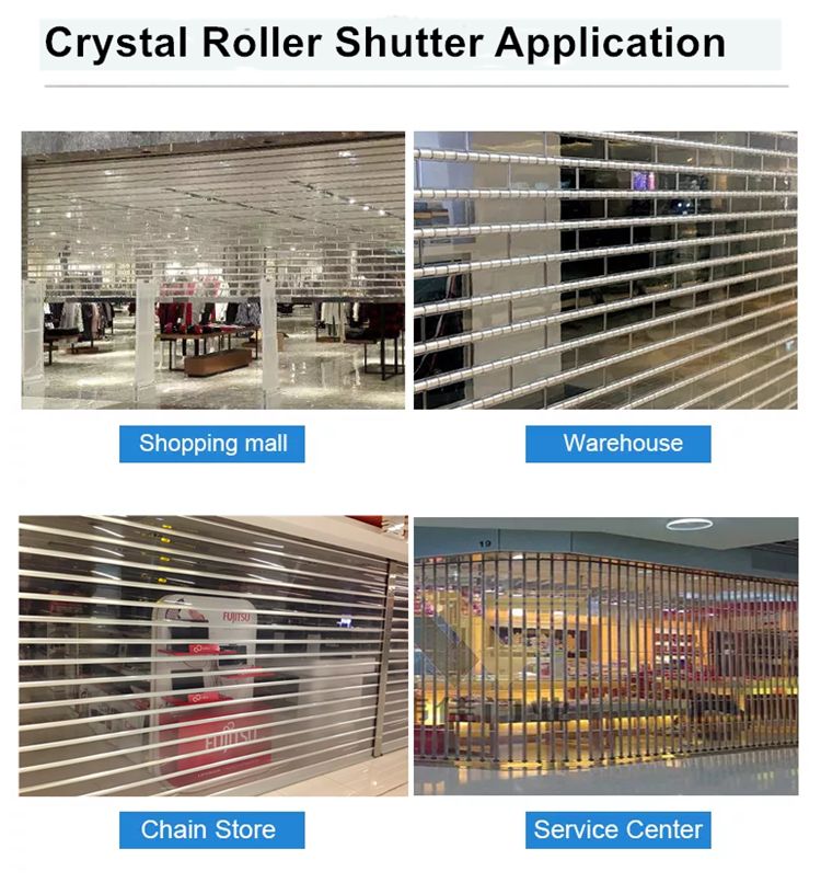 crystal roller shutter application