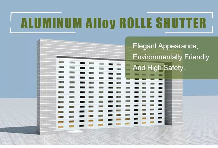 aluminum perforated slat roller shutter