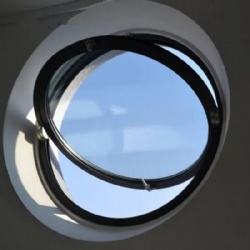 China manufacturer aluminum round pivot revolving windows