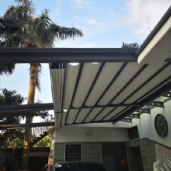 Sunshade Folding Roof Shades Outdoor Rainproof Canopy Custom Remote Control Motorized Retractable Awning